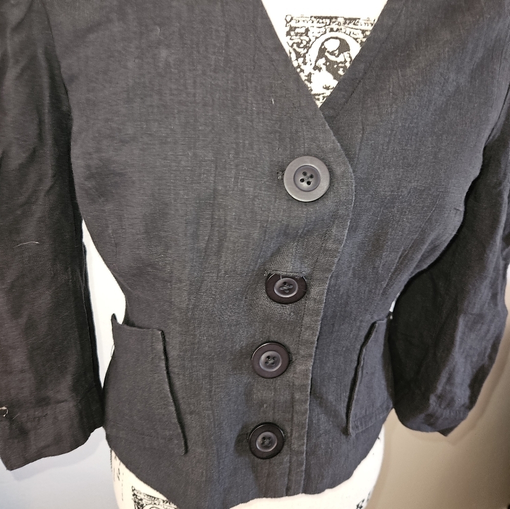 Anthropologie Hope For Flowers By Tracy Reese Womans Black Cardigan Jacket Sz S - Picture 3 of 10